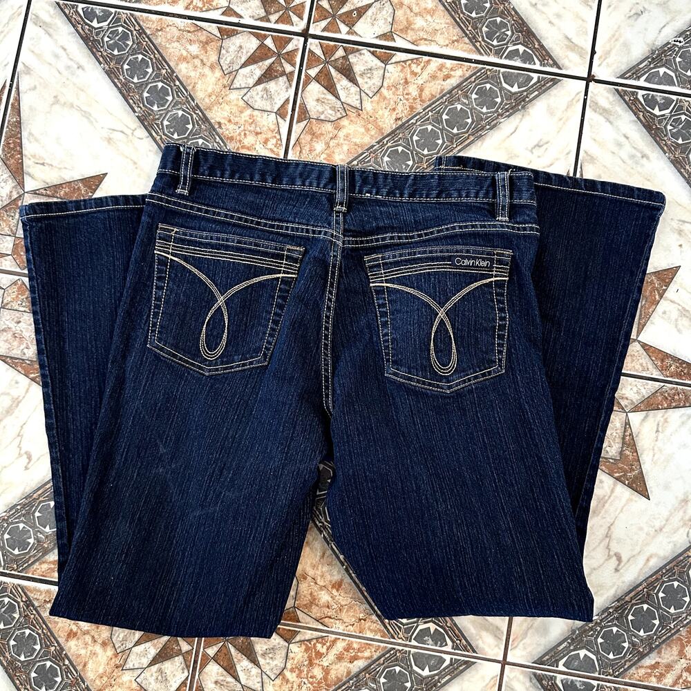 Calvin Klein Size 10 Flare‎ Jeans with Contrast Stitching - Picture 9 of 9